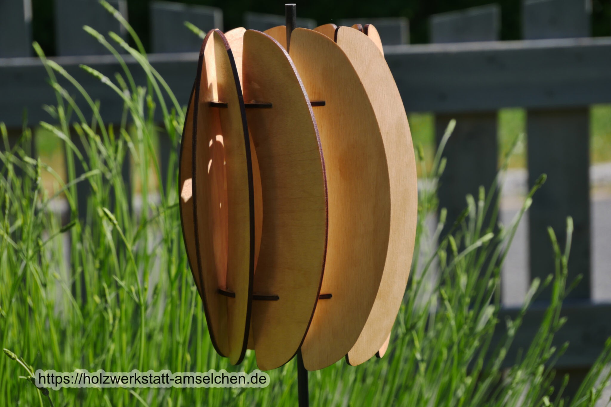 Windspiel Natur, personalisierbar Holzwerkstatt Amselchen