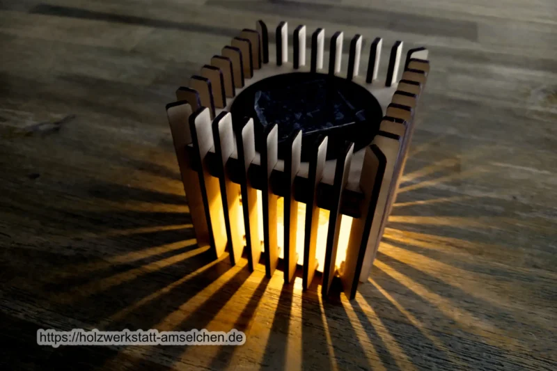 Solarlicht Solarleuchte Tischdeko Eckig in 3 Größen