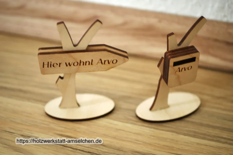 DIY-Bausatz Wichtelschild und Wichtelbriefkasten