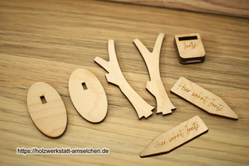 DIY-Bausatz Wichtelschild und Wichtelbriefkasten